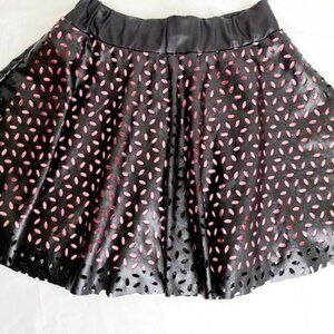 Pink Crush Vegan Leather Skirt
